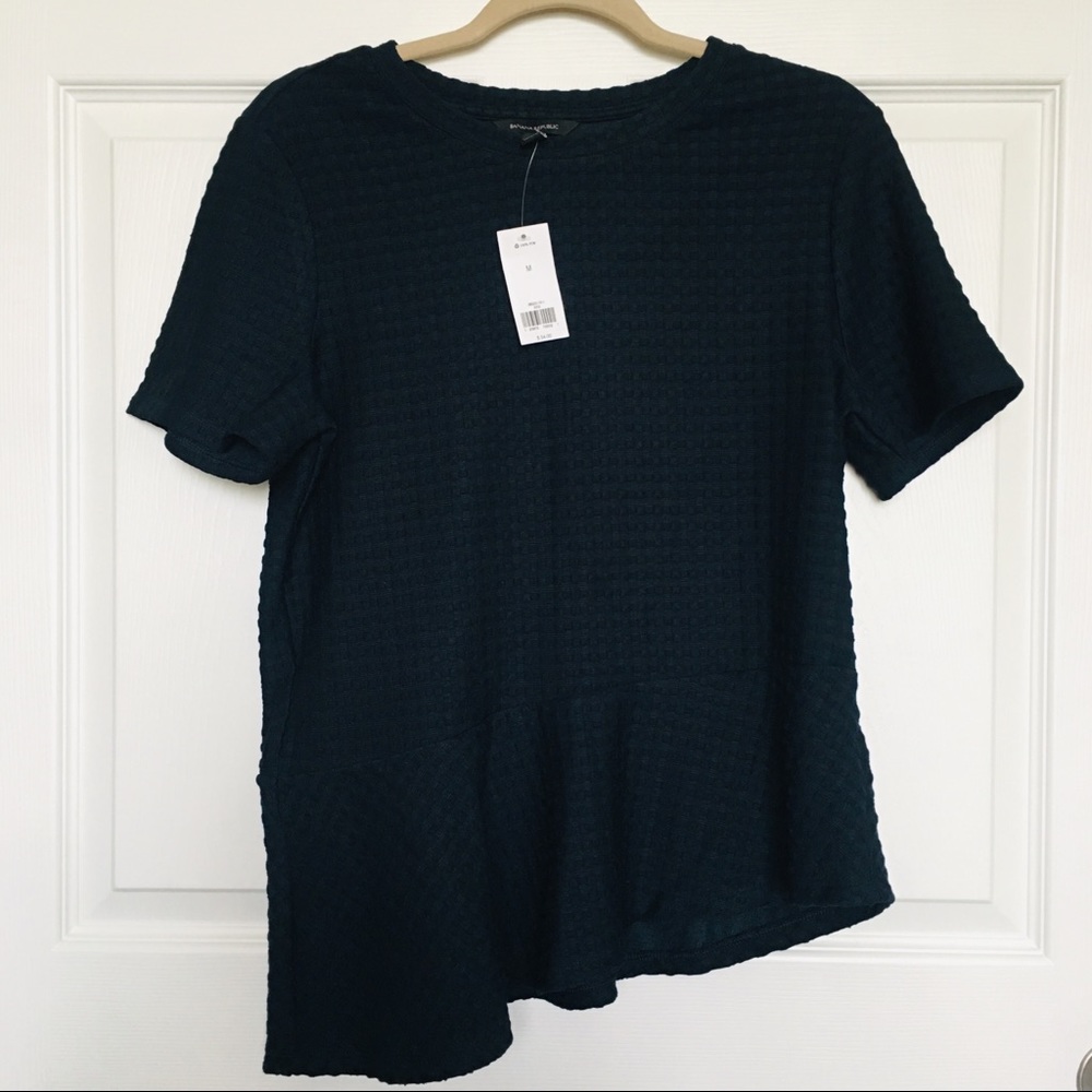 Banana Republic Textured Top with Asymmetric